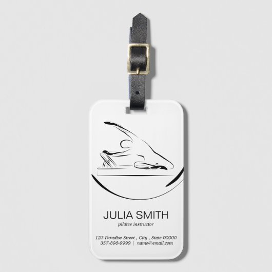 Pilates Mermaid zum Reformer Gepäckanhänger (Vorderseite Vertikal)