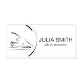 Pilates Mermaid zum Reformer Gummistempel (Prägung)