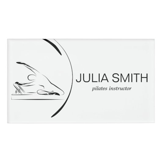 Pilates Mermaid zum Reformer Namenschild (Vorderseite)