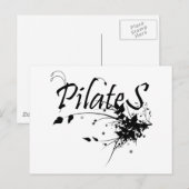 Pilates Method Fan! Pilates Art Postkarte (Vorne/Hinten)