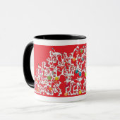 Pilates mit der mobilen Technologie-Tasse, rot Tasse (Vorderseite Links)