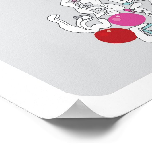 Pilates mit mobiler Technologie Leinwand Poster (Ecke)