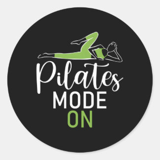 Pilates-Modus auf Pilates Runder Aufkleber