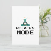 PILATES-MODUS FEIERTAGSKARTE (Stehend Vorderseite)