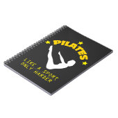 Pilates mögen einen Sport, nur härteres lustiges Notizblock (Linke Seite)