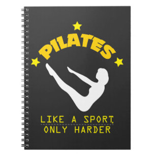 Pilates mögen einen Sport, nur härteres lustiges Notizblock