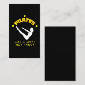 Pilates mögen einen Sport, nur härteres lustiges Visitenkarte (Vorne/Hinten)