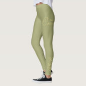 Pilates Monogram - Erstellen Sie Ihr eigenes Desig Leggings (Links)