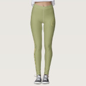 Pilates Monogram - Erstellen Sie Ihr eigenes Desig Leggings (Vorderseite)