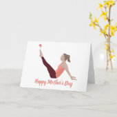 Pilates Mother's Day Card Karte (Gelbe Blume)