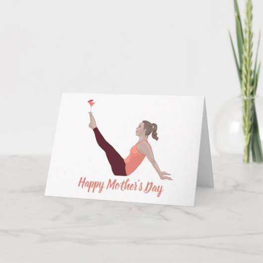 Pilates Mother's Day Card Karte (Vorderseite)
