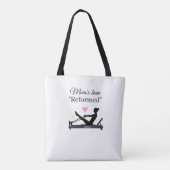 PILATES-MUTTER WURDE "REFORMIERT" REFOMER-NAME TASCHE (Rückseite)