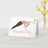 Pilates Muttertagskarte Karte (Gelbe Blume)