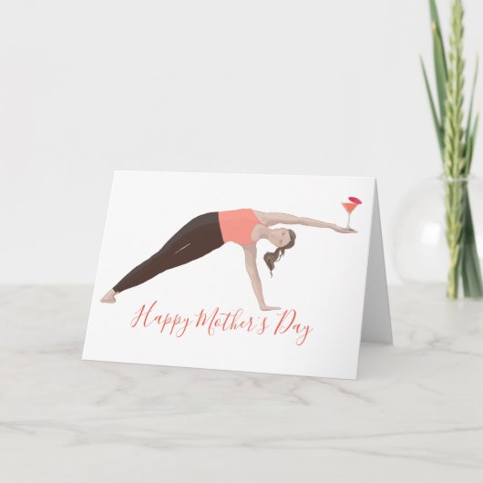 Pilates Muttertagskarte Karte (Vorderseite)