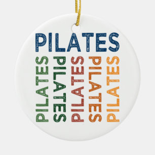 Pilates niedliches buntes keramikornament