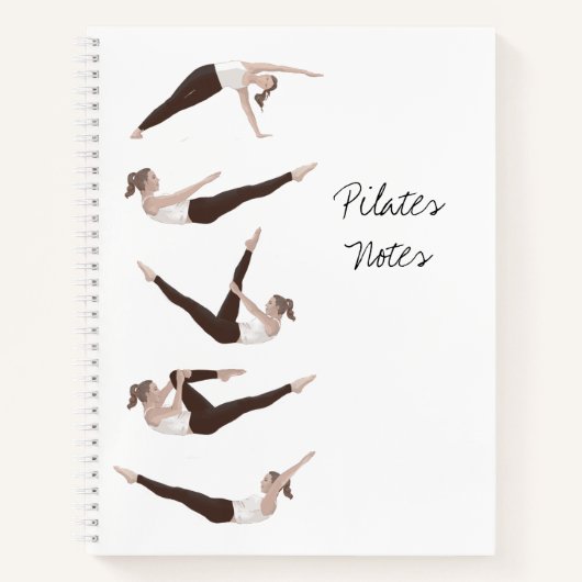 Pilates Notes SpiralNotebook Notizblock (Vorderseite)