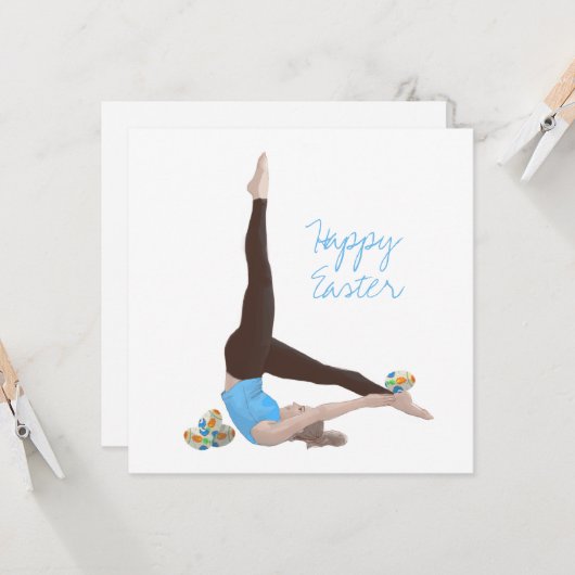 Pilates Oaster Card Karte (Vorderseite/Rückseite Beispiel)