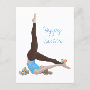 Pilates Oaster Postcard Postkarte