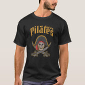 Pilates Pirate Workout Mind Body Übungen Begeister T-Shirt (Vorderseite)