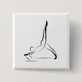 Pilates-Pose Button (Vorderseite)