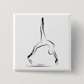 Pilates-Pose Button (Vorderseite)