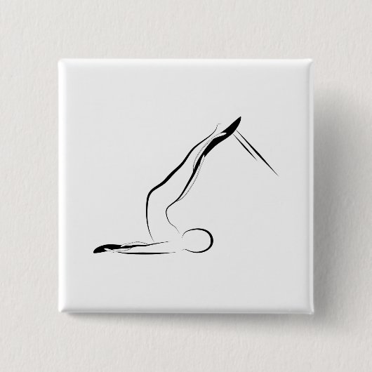 Pilates-Pose Button (Vorderseite)