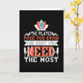Pilates-Pose, die Sie am meisten vermeiden Karte (Gelbe Blume)