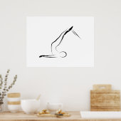 Pilates Pose Kurz Spine Reformer Poster (Küche)