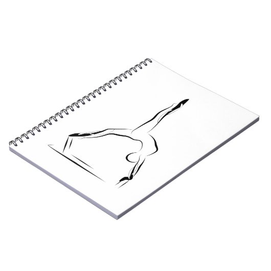 Pilates-Pose Notizblock (Linke Seite)