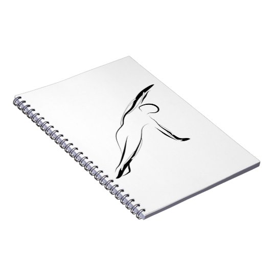 Pilates-Pose Notizblock (Rechte Seite)