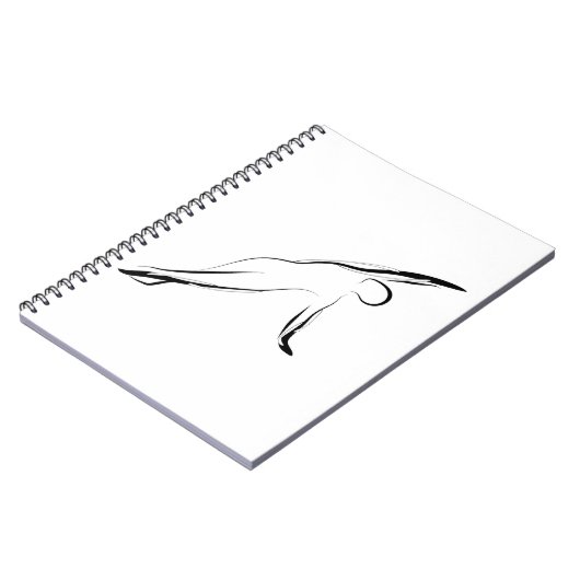 Pilates-Pose Notizblock (Linke Seite)