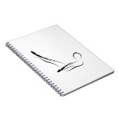 Pilates-Pose Notizblock (Rechte Seite)