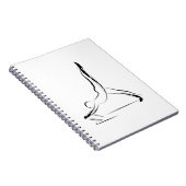 Pilates-Pose Notizblock (Rechte Seite)