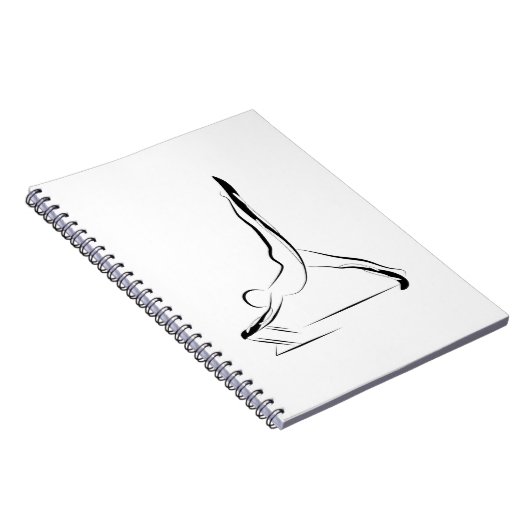 Pilates-Pose Notizblock (Rechte Seite)