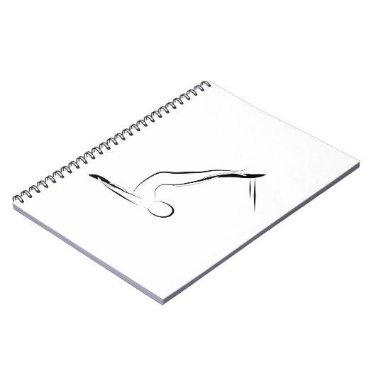 Pilates-Pose Notizblock (Linke Seite)