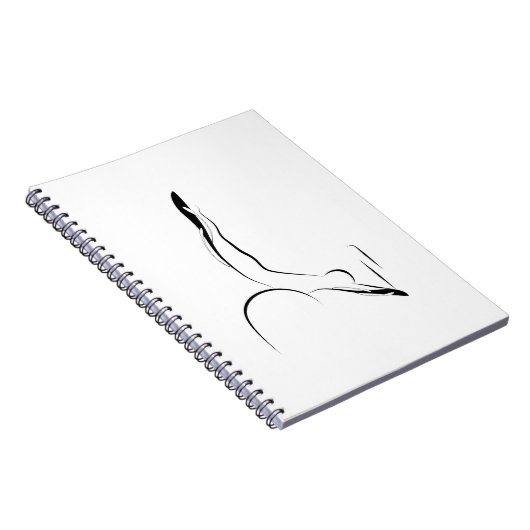 Pilates-Pose Notizblock (Rechte Seite)