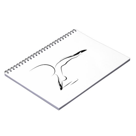 Pilates-Pose Notizblock (Linke Seite)