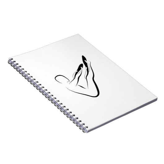 Pilates-Pose Notizblock (Rechte Seite)