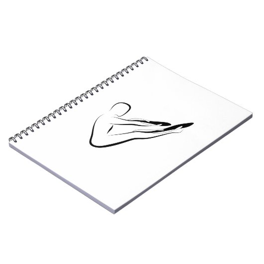 Pilates-Pose Notizblock (Linke Seite)