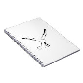 Pilates-Pose Notizblock (Rechte Seite)