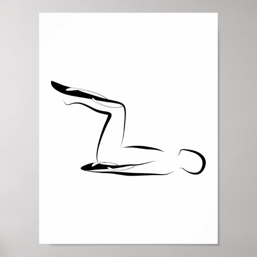 Pilates Pose Poster (Vorne)