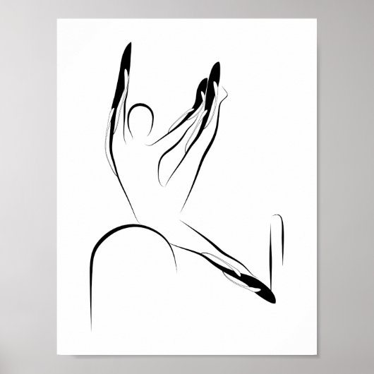 Pilates Pose Poster (Vorne)