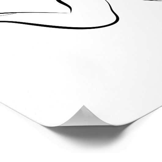 Pilates pose poster (Ecke)