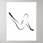 Pilates pose poster (Vorne)