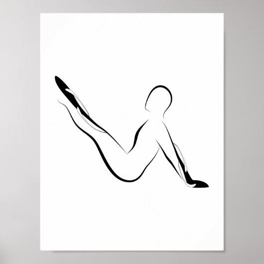 Pilates pose poster (Vorne)