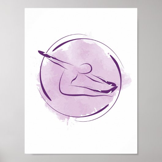 Pilates Pose Poster (Vorne)