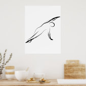 Pilates-Pose Poster (Küche)