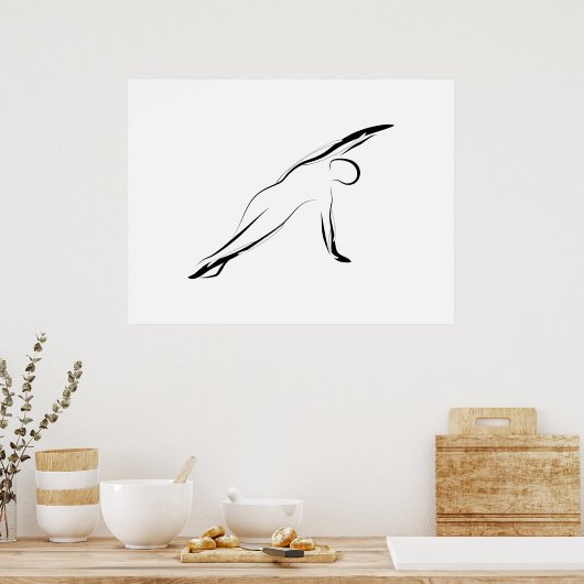 Pilates-Pose Poster (Küche)