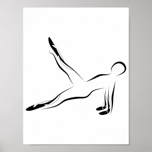 Pilates Pose Poster (Vorne)