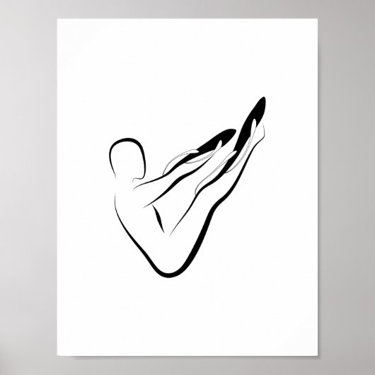 Pilates Pose Rocker Pilates Pose Poster (Vorne)